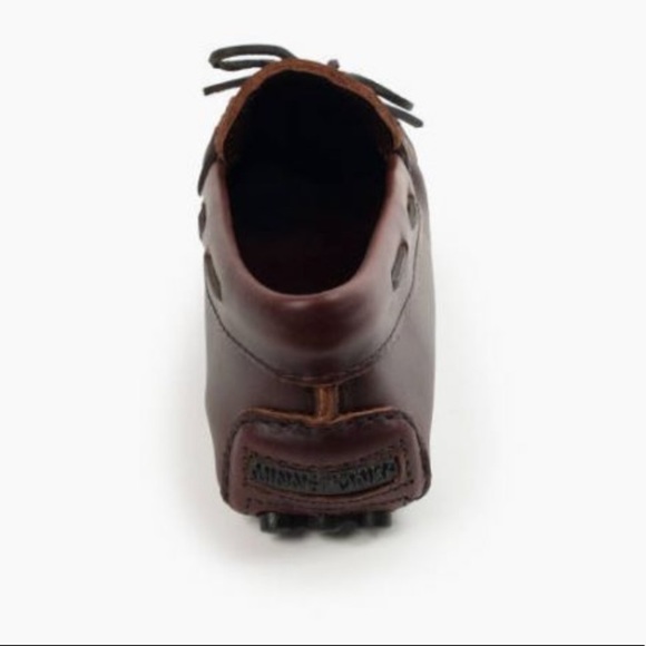 Minnetonka Brown Leather Slip On Classic Driving Loafer - Picture 4 of 15